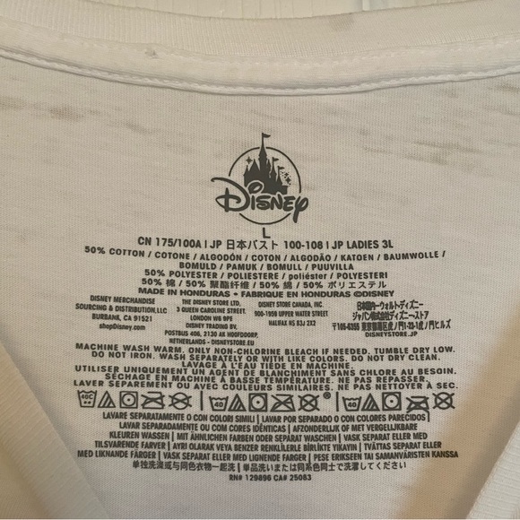 DISNEY Mickey Mouse Rainbow White Tank Top - Disney Store - Picture 6 of 8